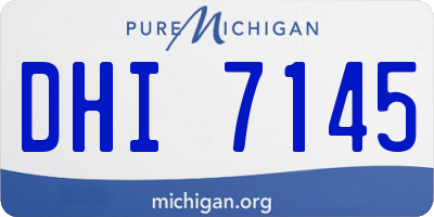 MI license plate DHI7145