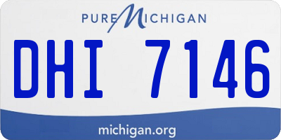 MI license plate DHI7146