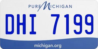 MI license plate DHI7199