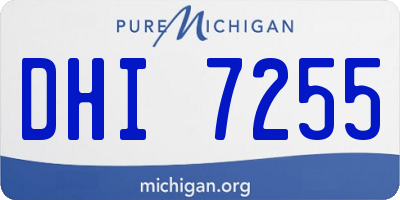 MI license plate DHI7255
