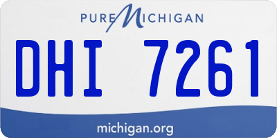 MI license plate DHI7261