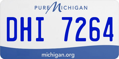 MI license plate DHI7264