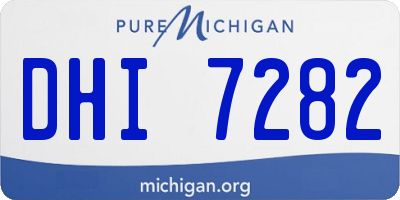 MI license plate DHI7282
