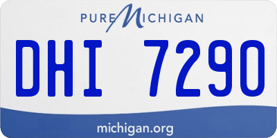 MI license plate DHI7290