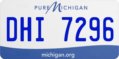 MI license plate DHI7296