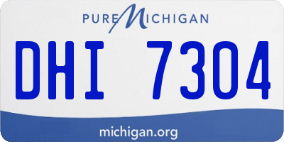 MI license plate DHI7304