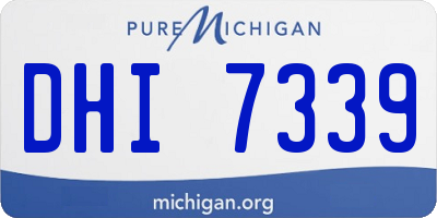 MI license plate DHI7339