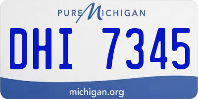 MI license plate DHI7345