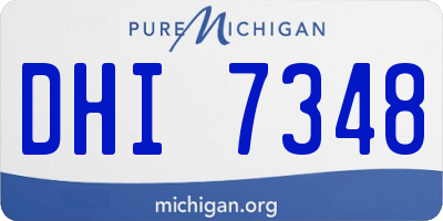 MI license plate DHI7348