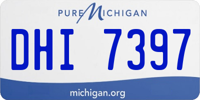 MI license plate DHI7397