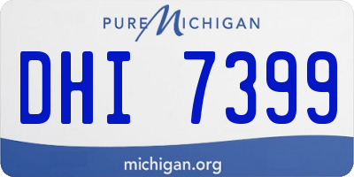 MI license plate DHI7399