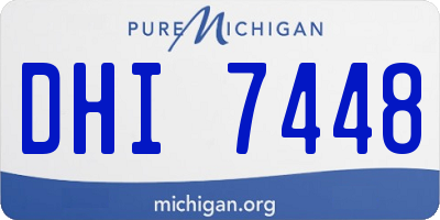 MI license plate DHI7448