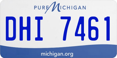 MI license plate DHI7461