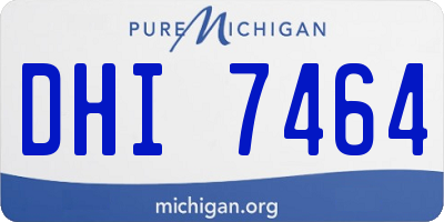 MI license plate DHI7464