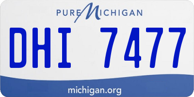 MI license plate DHI7477