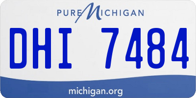 MI license plate DHI7484