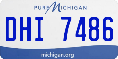 MI license plate DHI7486