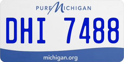 MI license plate DHI7488