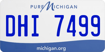 MI license plate DHI7499