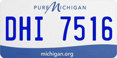 MI license plate DHI7516