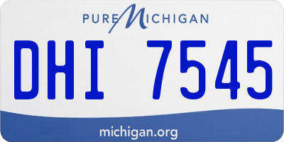 MI license plate DHI7545