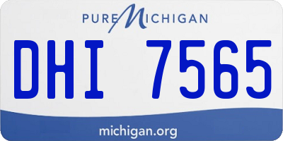MI license plate DHI7565