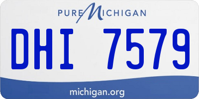MI license plate DHI7579