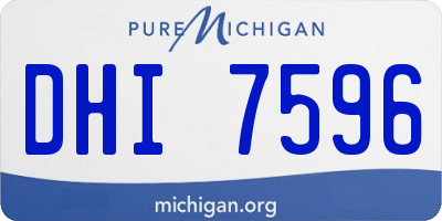 MI license plate DHI7596