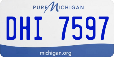 MI license plate DHI7597
