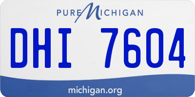 MI license plate DHI7604
