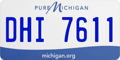 MI license plate DHI7611