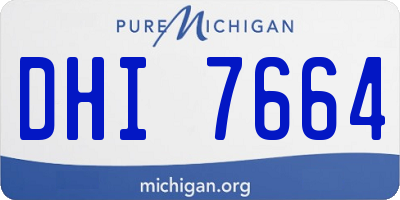 MI license plate DHI7664