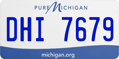 MI license plate DHI7679