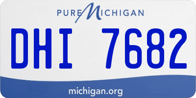 MI license plate DHI7682