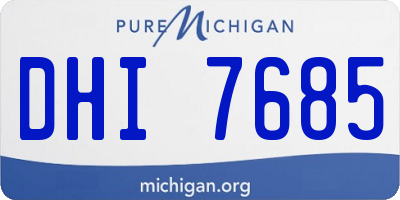 MI license plate DHI7685