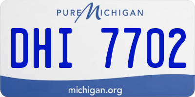 MI license plate DHI7702
