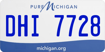 MI license plate DHI7728