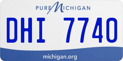 MI license plate DHI7740