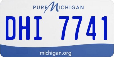 MI license plate DHI7741