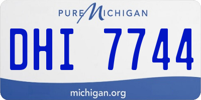 MI license plate DHI7744
