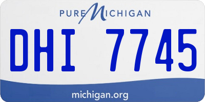 MI license plate DHI7745