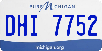 MI license plate DHI7752