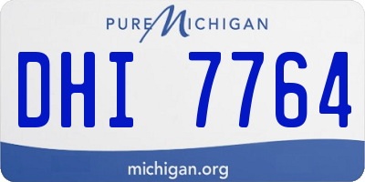 MI license plate DHI7764