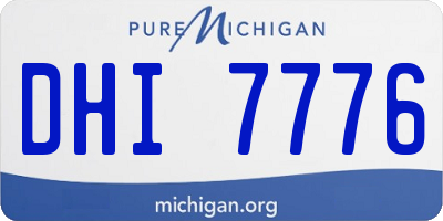 MI license plate DHI7776