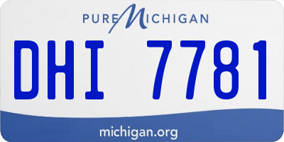 MI license plate DHI7781