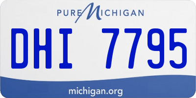 MI license plate DHI7795