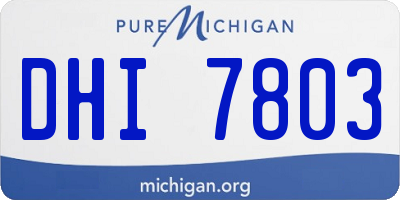 MI license plate DHI7803