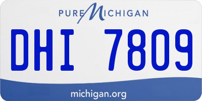 MI license plate DHI7809