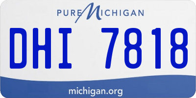 MI license plate DHI7818