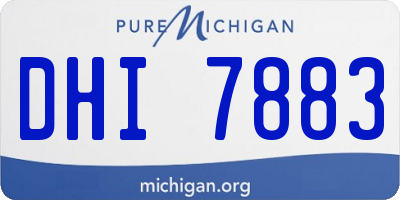 MI license plate DHI7883